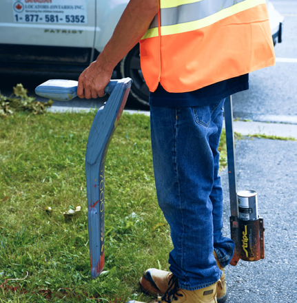 Trainee working in the field during practicum