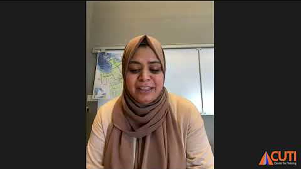 Nazima Ishrath, CUTI graduate